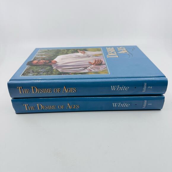 VTG The Desire of Ages Two Volume Set E.G. White 1964 Hardcover English Pictures - Picture 2 of 8
